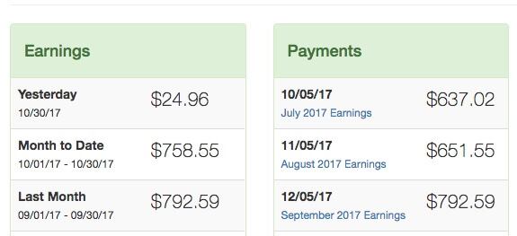 mediavine earnings for three months