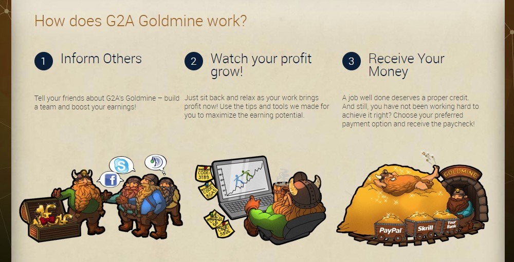 g2a goldmine affiliate signup page