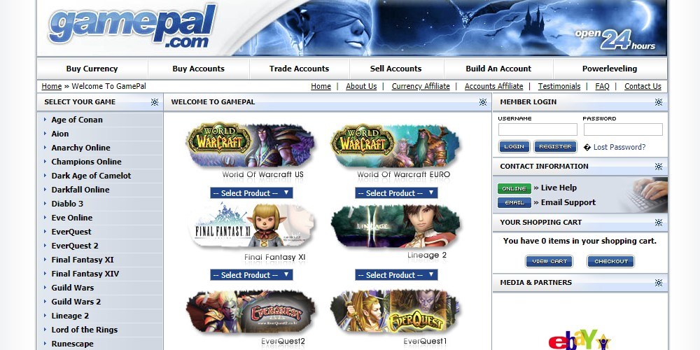 gamepal home page