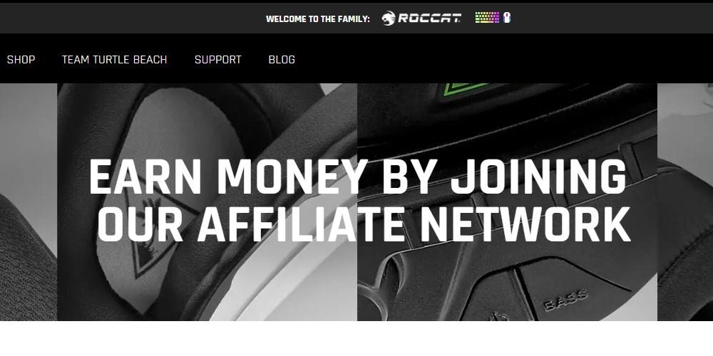 turtle beach affiliate signup page