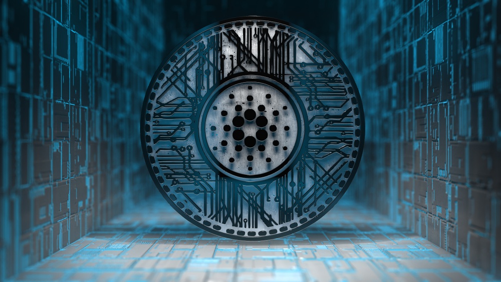 blue and black industrial concept for Cardano blockchain