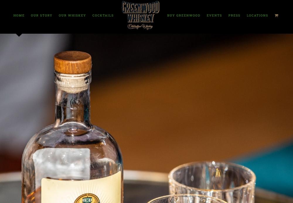 Greenwood Whiskey homepage