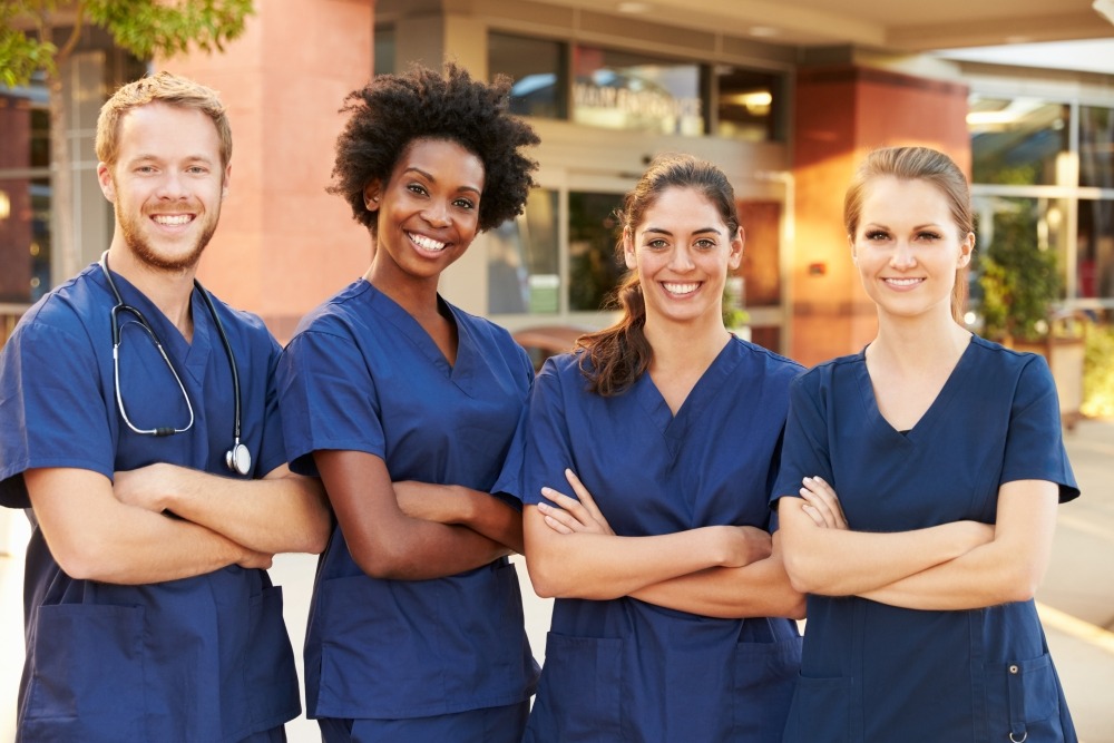 Group of nurses posing together
