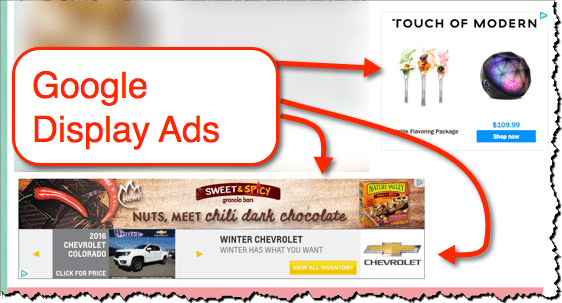 display ads food website 2