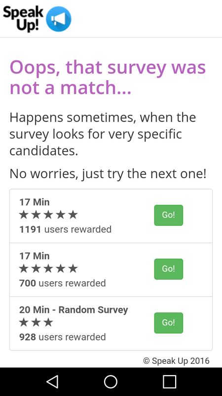 The Survey Was Not A Match