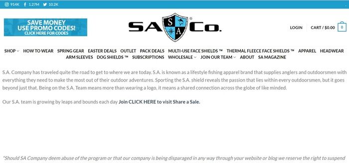 SA公司会员注册页面截图