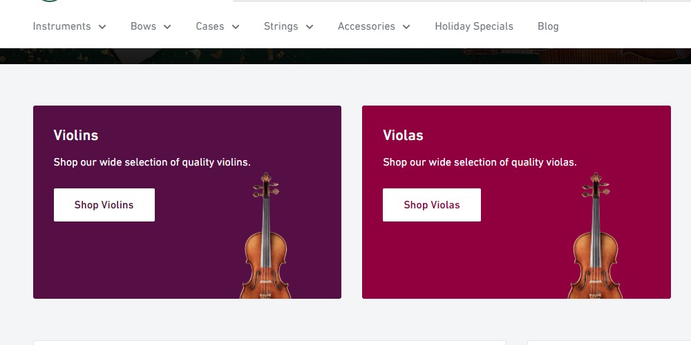 提琴商店主页