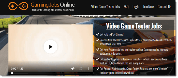 Gaming Jobs Online Review