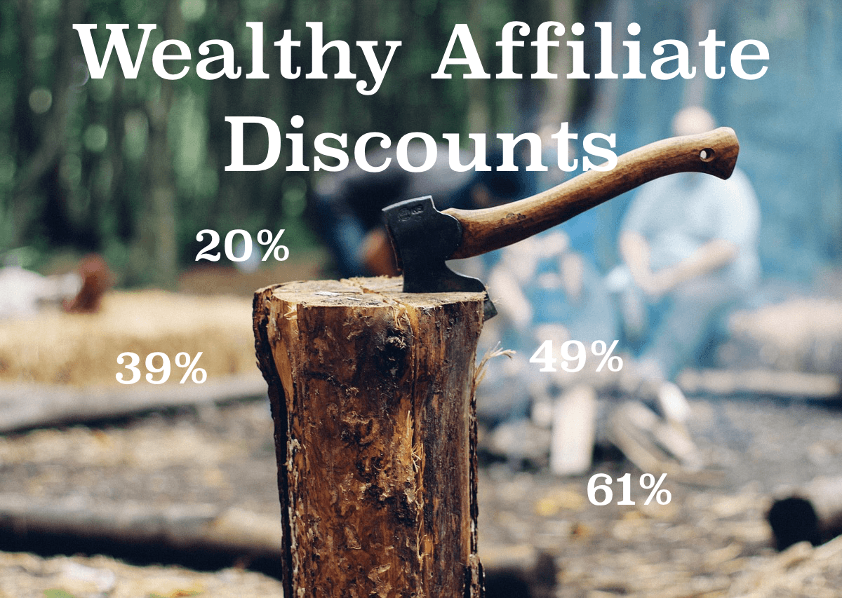 wealthy affiliate discounts