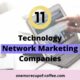 Finger pointing at IPAD to represent Technology Network Marketing Companies