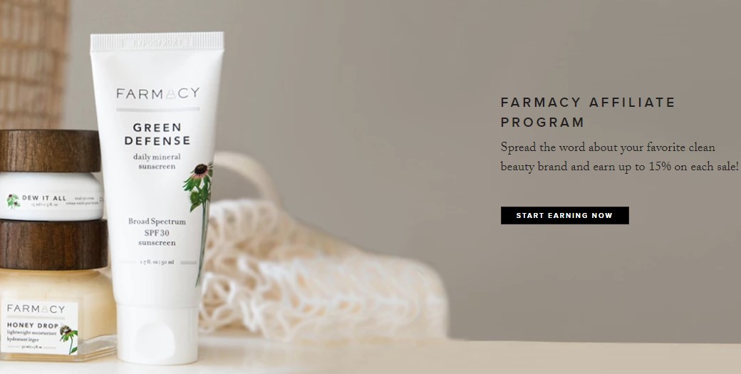 farmacy beauty affiliate sign up page
