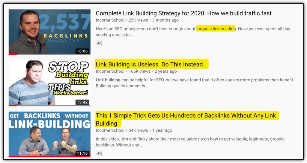 no link building videos